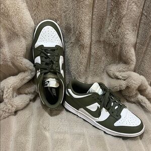 Nike Women's Olive and White Athletic Shoes